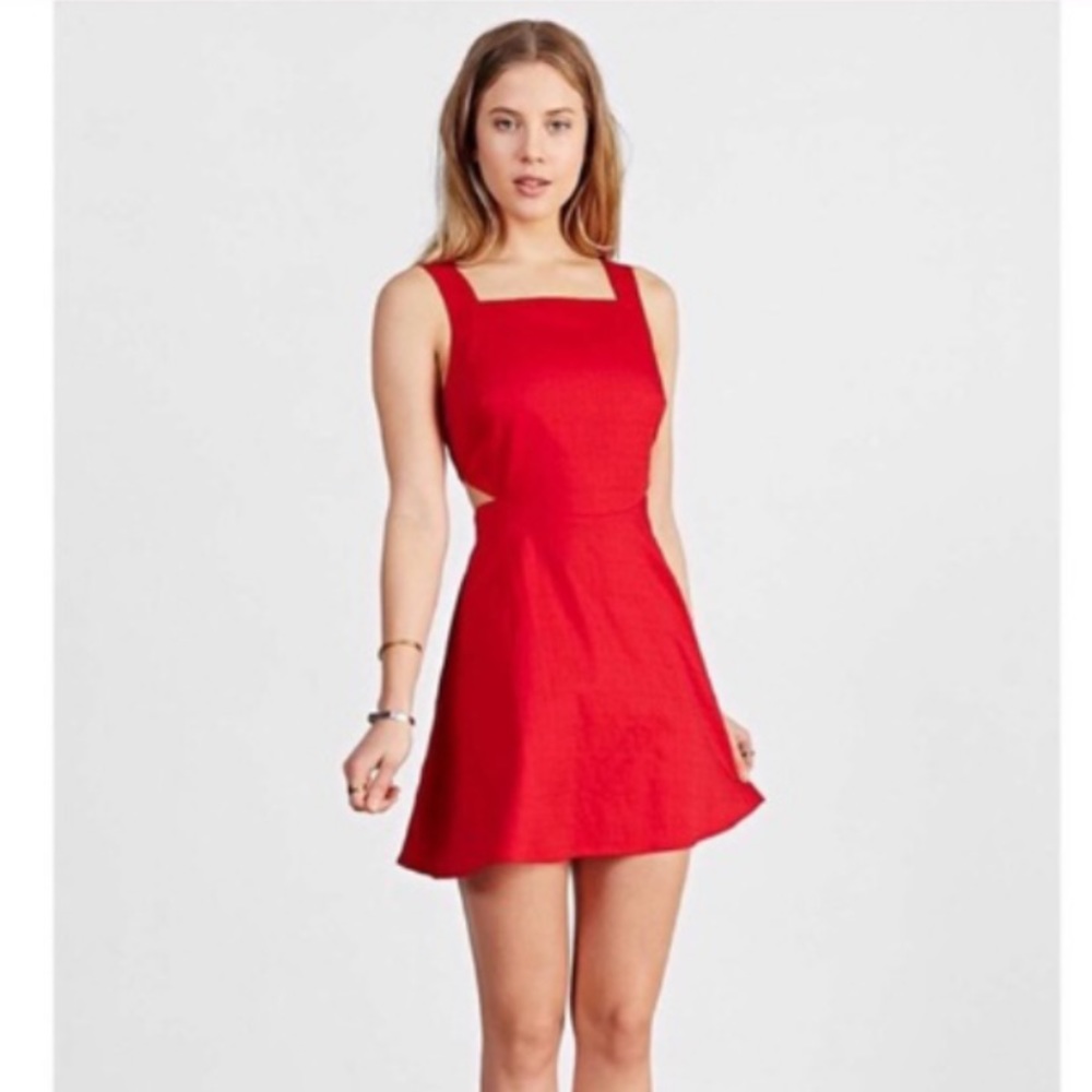 Red Ecote Dress from Urban Outfitters